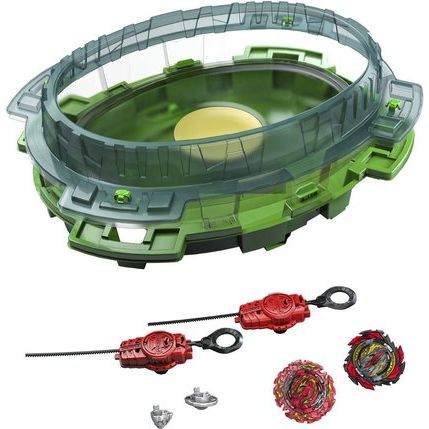 Hasbro Beyblade Burst Quaddrive Interstellar Drop Battle Set Green Age- 8 Years & Above
