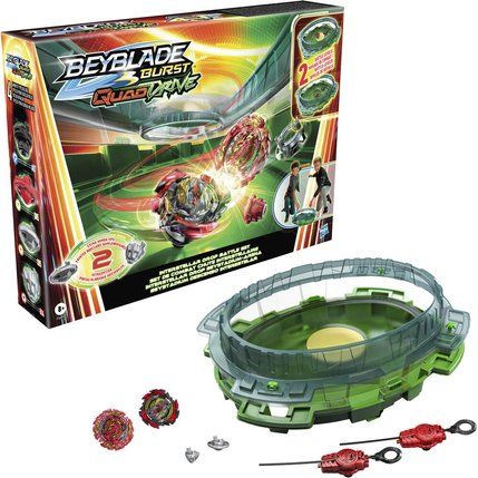 Hasbro Beyblade Burst Quaddrive Interstellar Drop Battle Set Green Age- 8 Years & Above