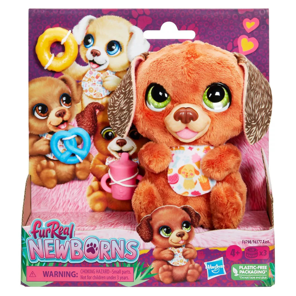 Hasbro FurReal Newborns Dog with 4 Accessories Age 4 Years Above Peekaboo
