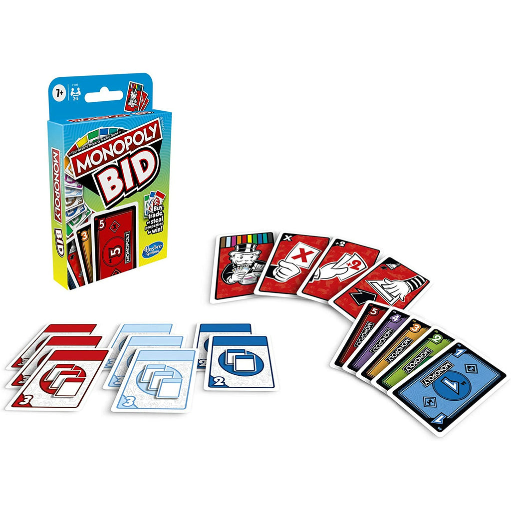 Hasbro Monopoly Bid Card Game 7Y+