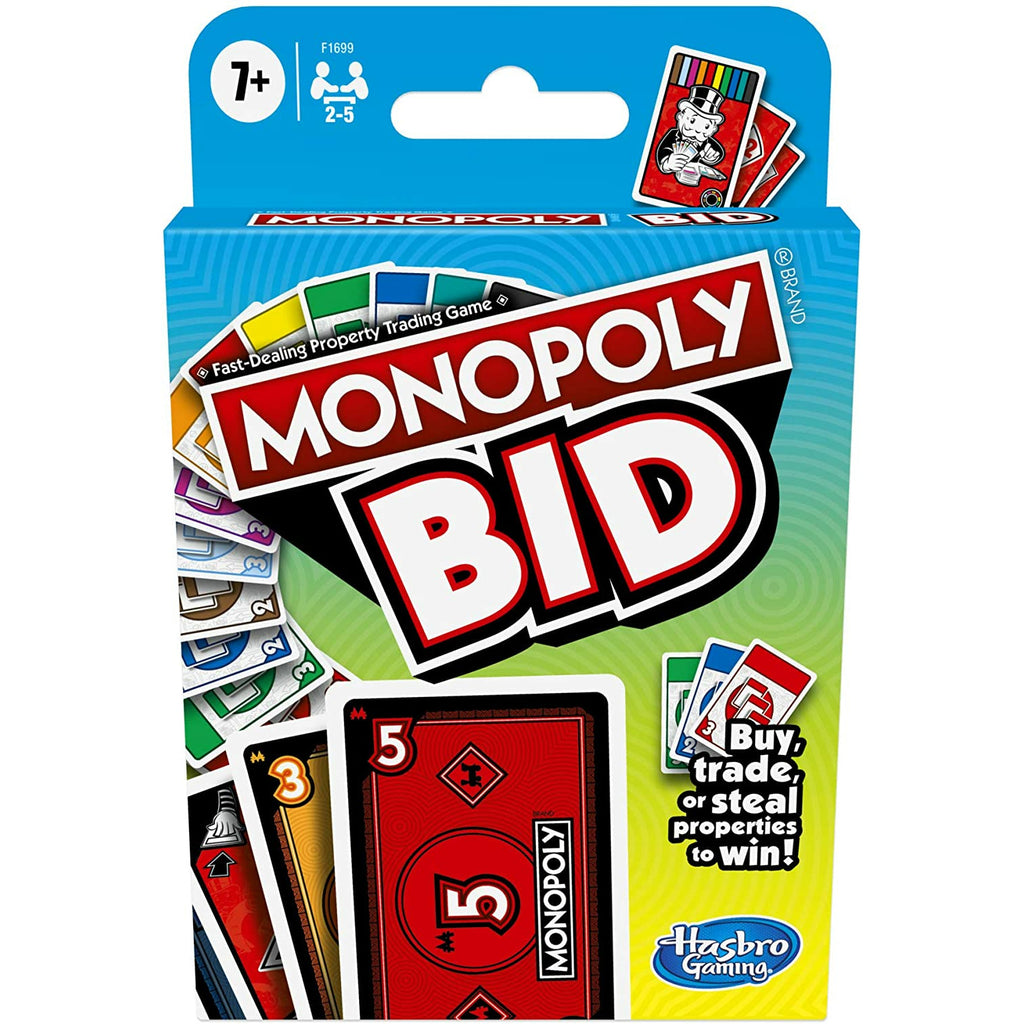 Hasbro Monopoly Bid Card Game 7Y+