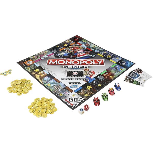 Hasbro Monopoly Gamer Mario Kart Board Game Age- Years Above
