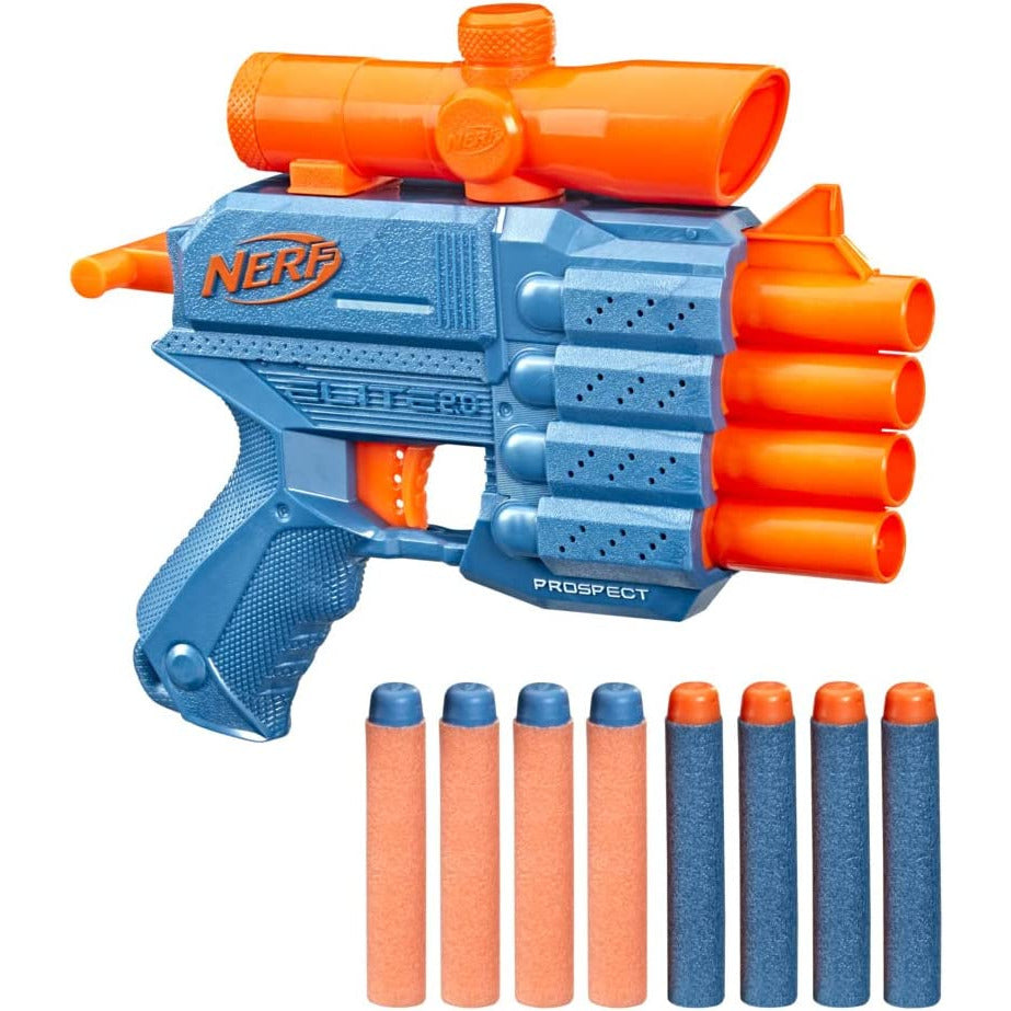 Hasbro Nerf Elite 2.0 Prospect QS 4 Blaster Set Blue/Orange Age- 8