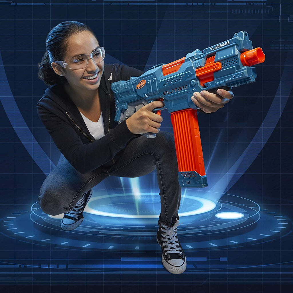 Hasbro Nerf Elite 2.0 Turbine CS 18 Blue/Orange Age- 8 Years & Above
