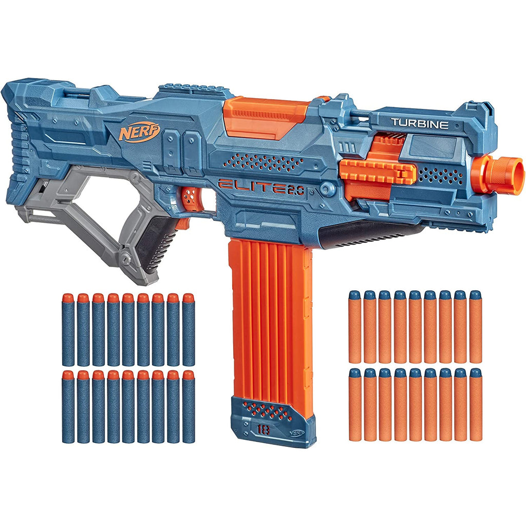 Hasbro Nerf Elite 2.0 Turbine CS 18 Blue/Orange Age- 8 Years & Above