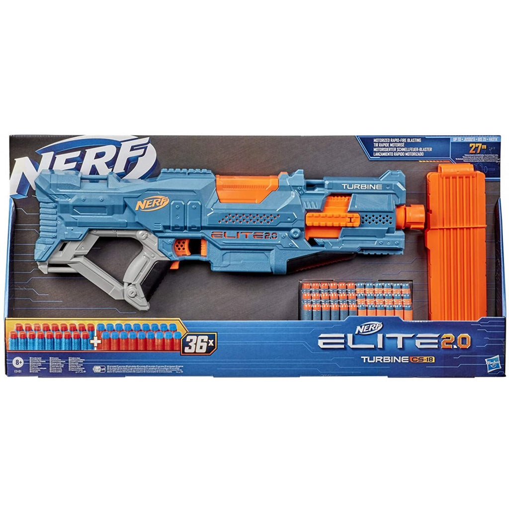 Hasbro Nerf Elite 2.0 Turbine CS 18 Blue/Orange Age- 8 Years & Above
