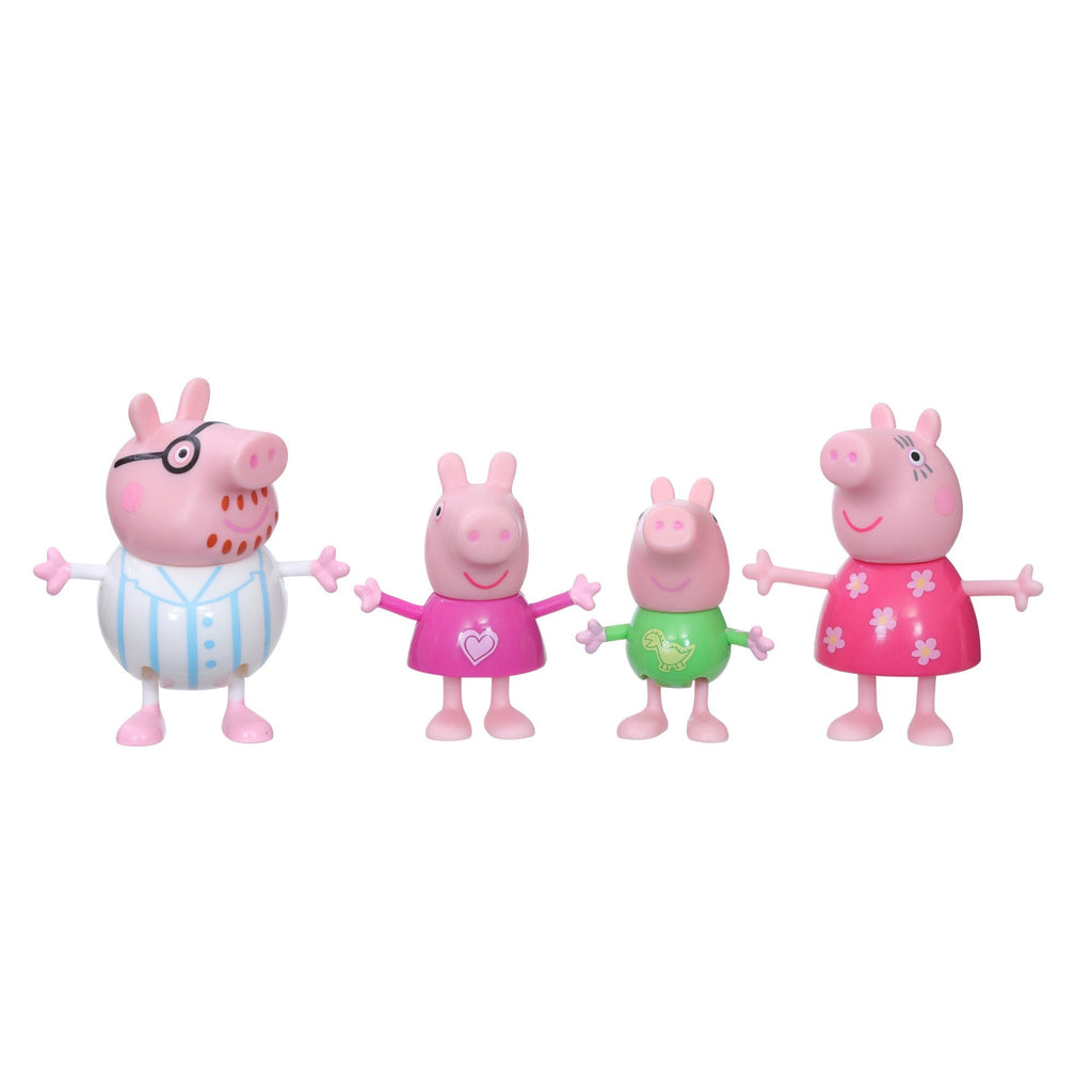 Hasbro Peppa Pig Family Figures 3-inch Pack of 4 Bedtime Multicolor Age- 3 Years & Above