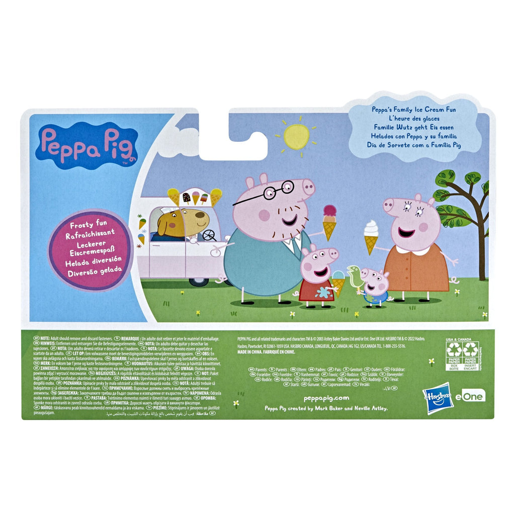 Hasbro Peppa Pig Family Figures 3-inch Pack of 4 Icecream Fun Multicolor Age- 3 Years & Above
