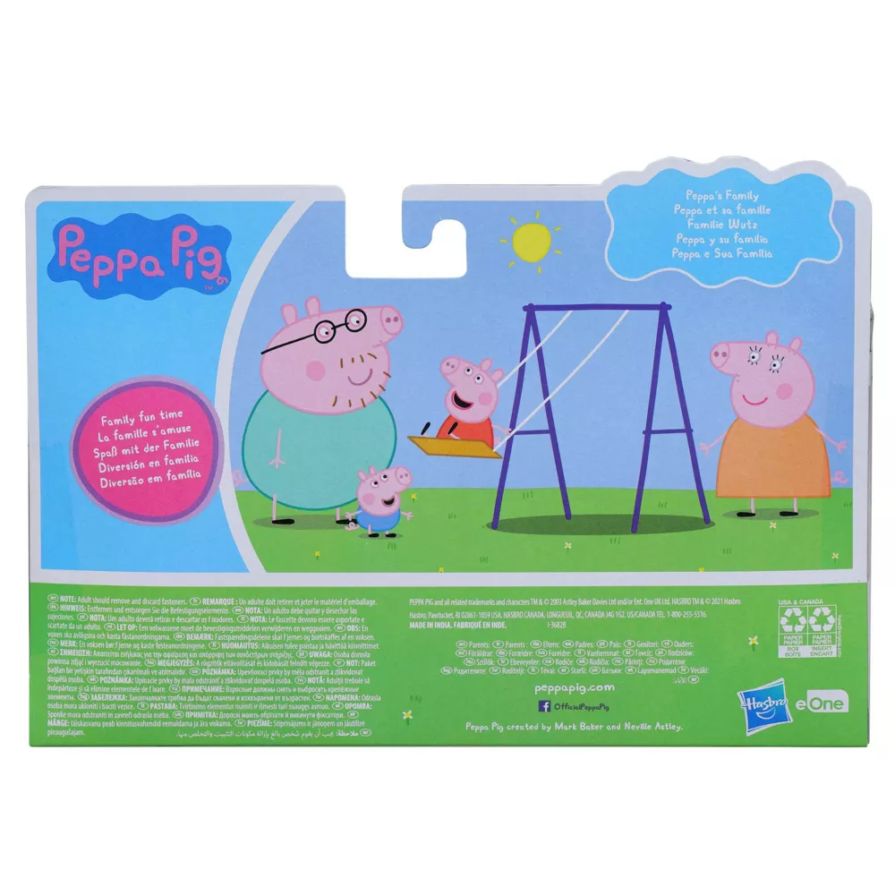 Hasbro Peppa Pig's Family Figures 3-inch Pack of 4 Multicolor Age- 3 Years & Above
