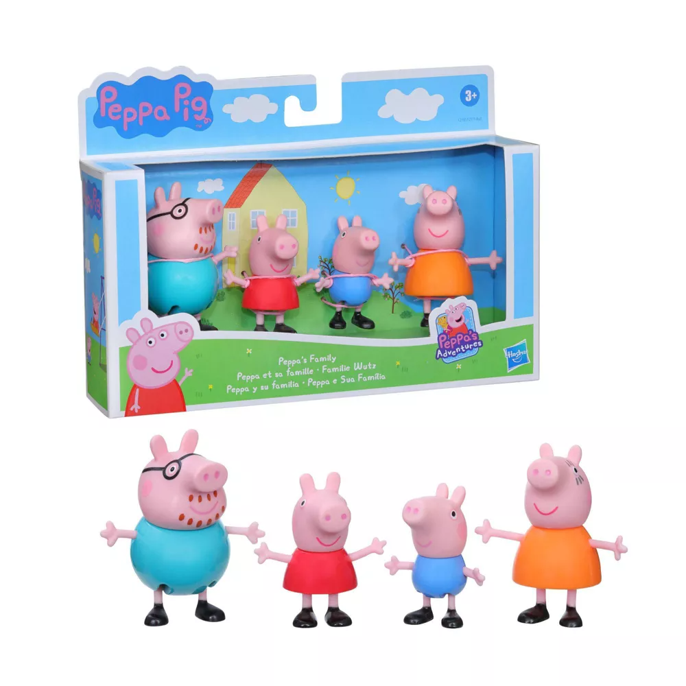 Hasbro Peppa Pig's Family Figures 3-inch Pack of 4 Multicolor Age- 3 Years & Above