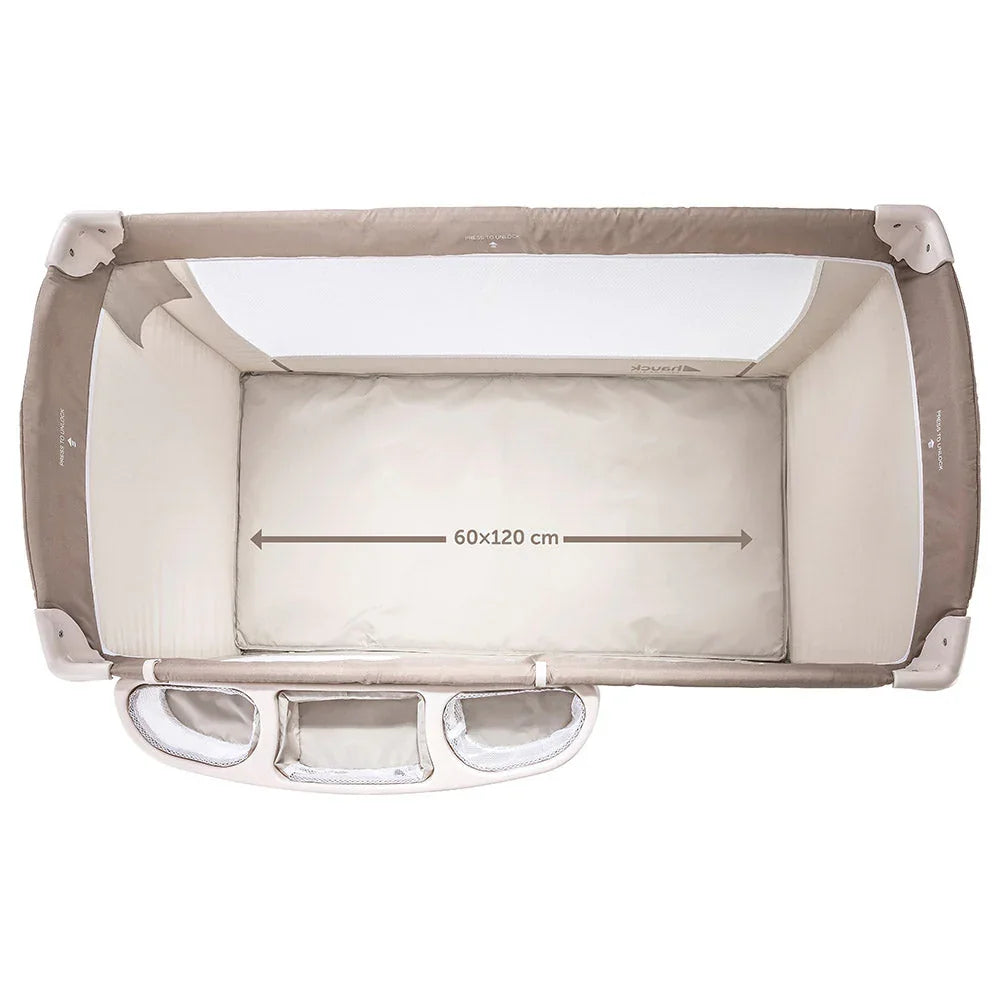 lettino viaggio hauck Hauck Baby Center Friend Beige Age-Newborn & Above