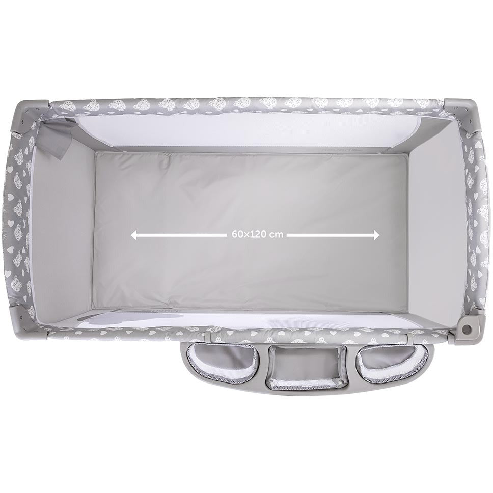 Hauck Baby Center Teddy Grey Age Newborn Above Peekaboo