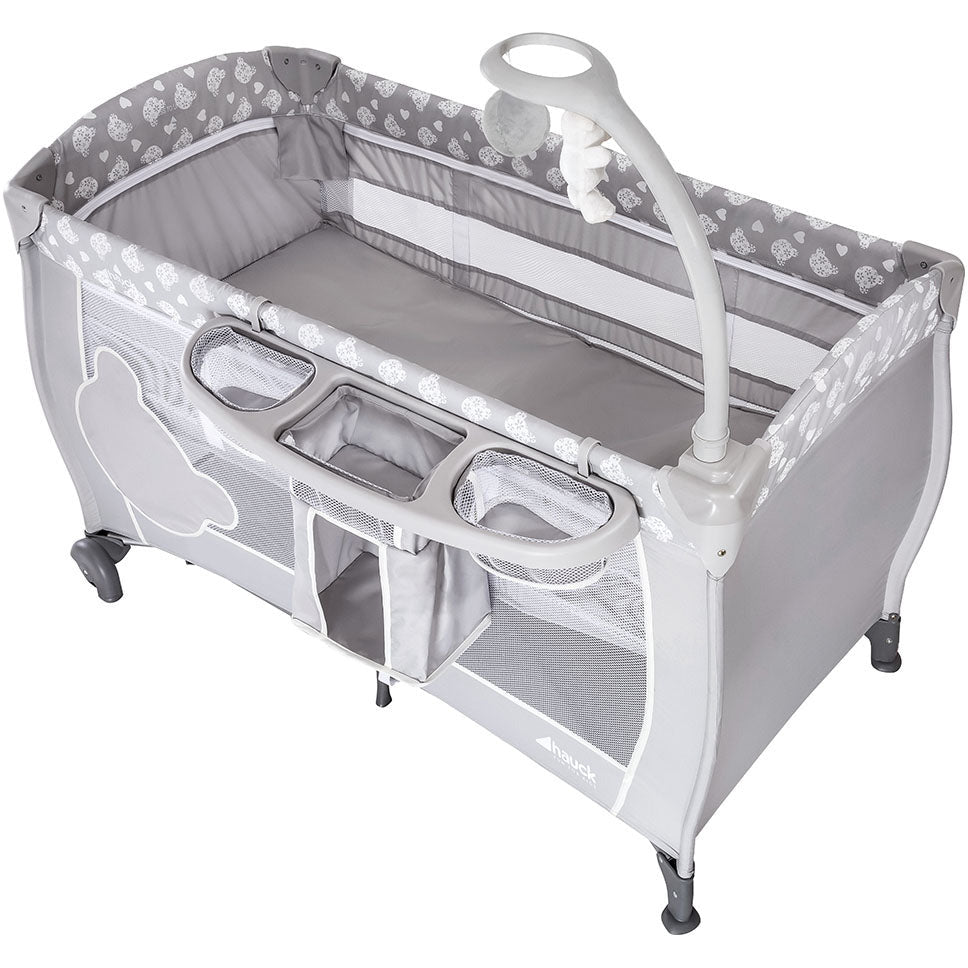Hauck Baby Center Teddy Grey Age Newborn Above Peekaboo