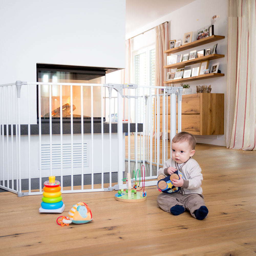 Hauck Baby Park Stair Safety Gate Home Playpen Child Protection Play Mat White Age-0-3 Months