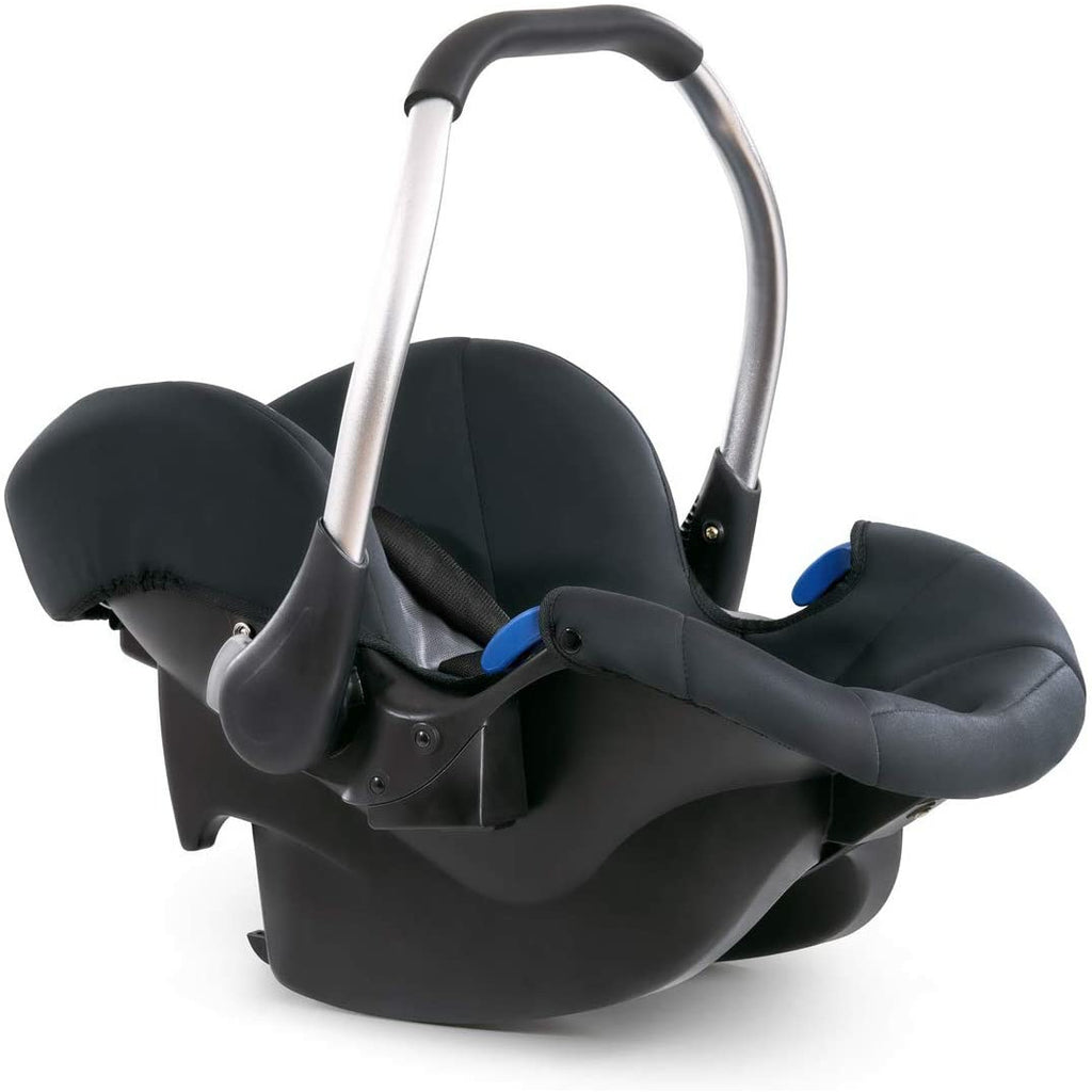 Hauck Comfort Fix Car Seat Black/Grey with Free Black IsoFix base Age-0-12 Months (Holds upto 13Kgs)