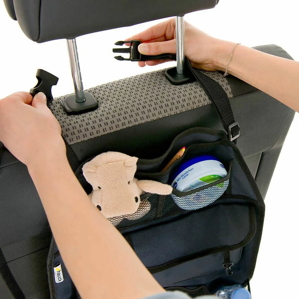 hauck bag Hauck Cover Me Car Backrest Deluxe Seat Organiser Large Black Age- Newborn  & Above