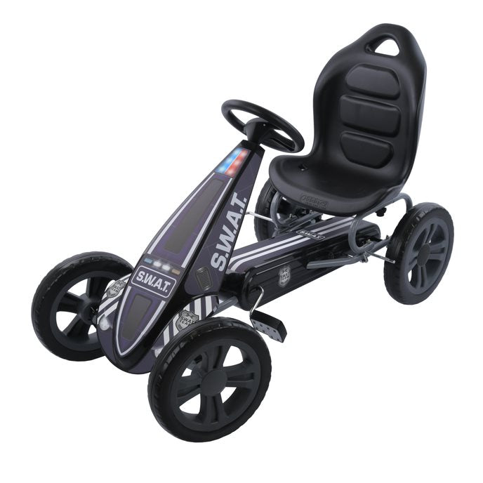 Hauck Cyclone Go Kart Swat Black Age  3 Years & Above (Holds upto 55 kgs)