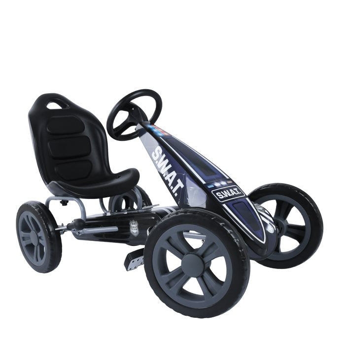 Hauck Cyclone Go Kart Swat Black Age  3 Years & Above (Holds upto 55 kgs)