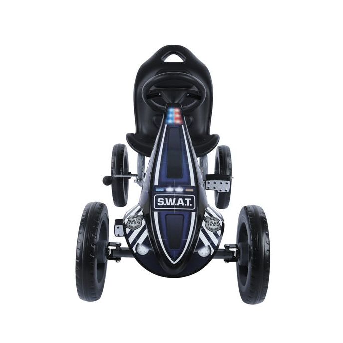 Hauck Cyclone Go Kart Swat Black Age  3 Years & Above (Holds upto 55 kgs)