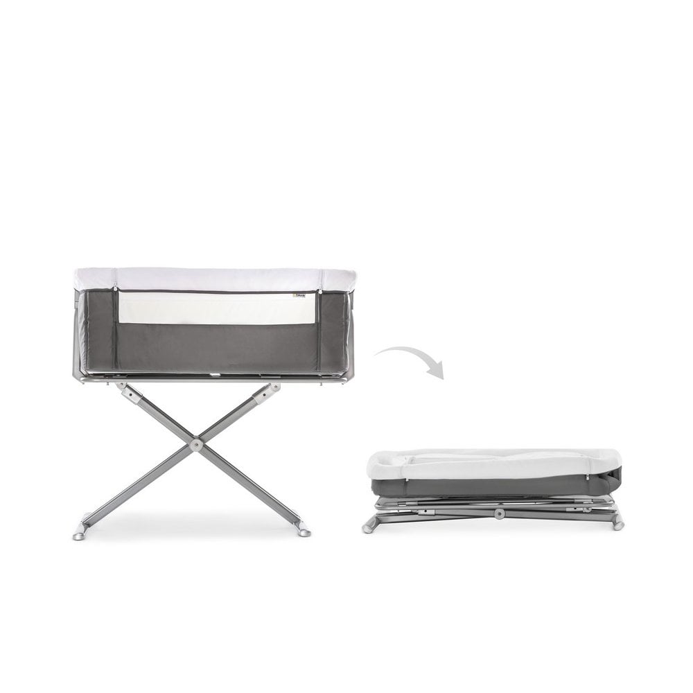 Hauck Face To Me Bedside Multipurpose Crib/Bassinet Grey Age- Newborn to 6 Months (Holds up to 9 kg)