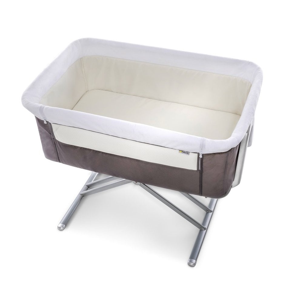 Hauck Face To Me Bedside Multipurpose Crib/Bassinet Grey Age- Newborn to 6 Months (Holds up to 9 kg)