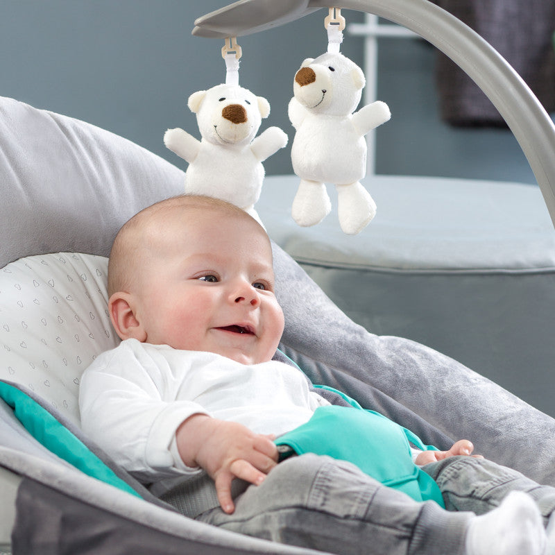 Hauck Leisure Bear Hearts Baby Rocker Grey Age- Newborn & Above