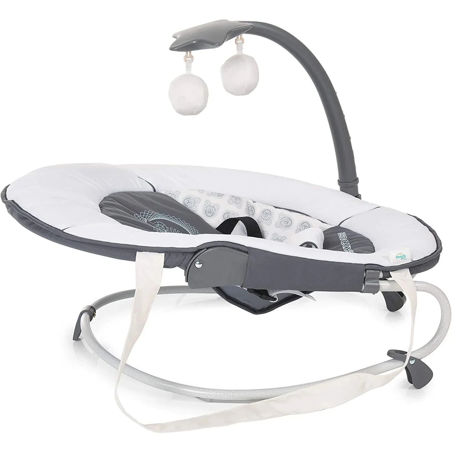 hauck leisure Hauck Leisure Mickey Cool Vibes Baby Bouncer Grey/White Age- Newborn & Above