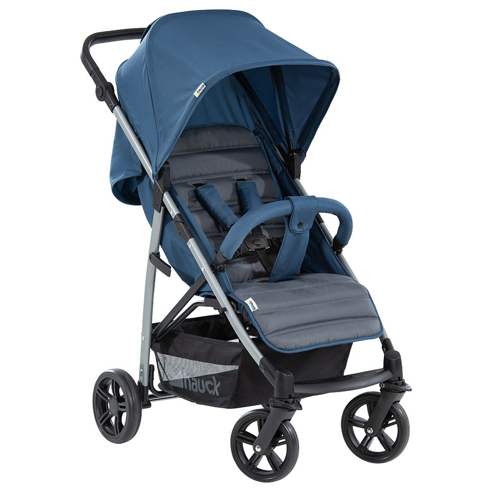 Hauck Rapid 4 Pram Pushchair Buggy Stroller Denim Grey Age-Newborn & Above