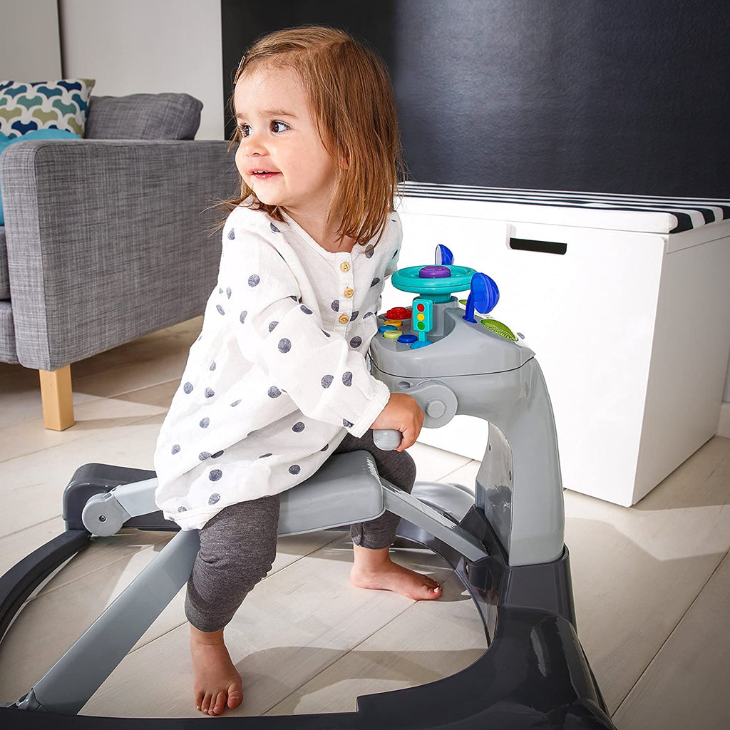 Hauck Ride On 1 - 2 - 3 Walker Grey Age- 6 Months to 18 Months