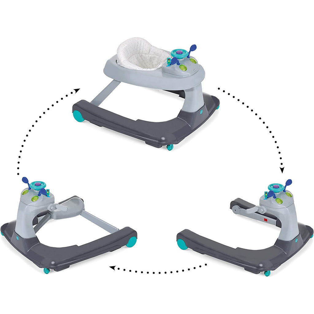 Hauck Ride On 1 - 2 - 3 Walker Grey Age- 6 Months to 18 Months