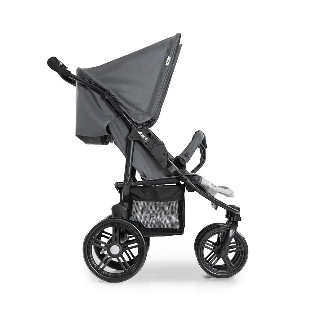 Hauck Roadster Duo SLX Twin Stroller Grey Silver Age- Newborn & Above (Holds up to 36 kg)