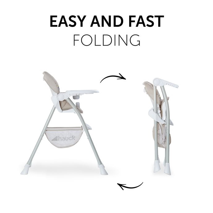 Hauck Sit N Fold Feeding Chair Beige Age  6 Months & Above