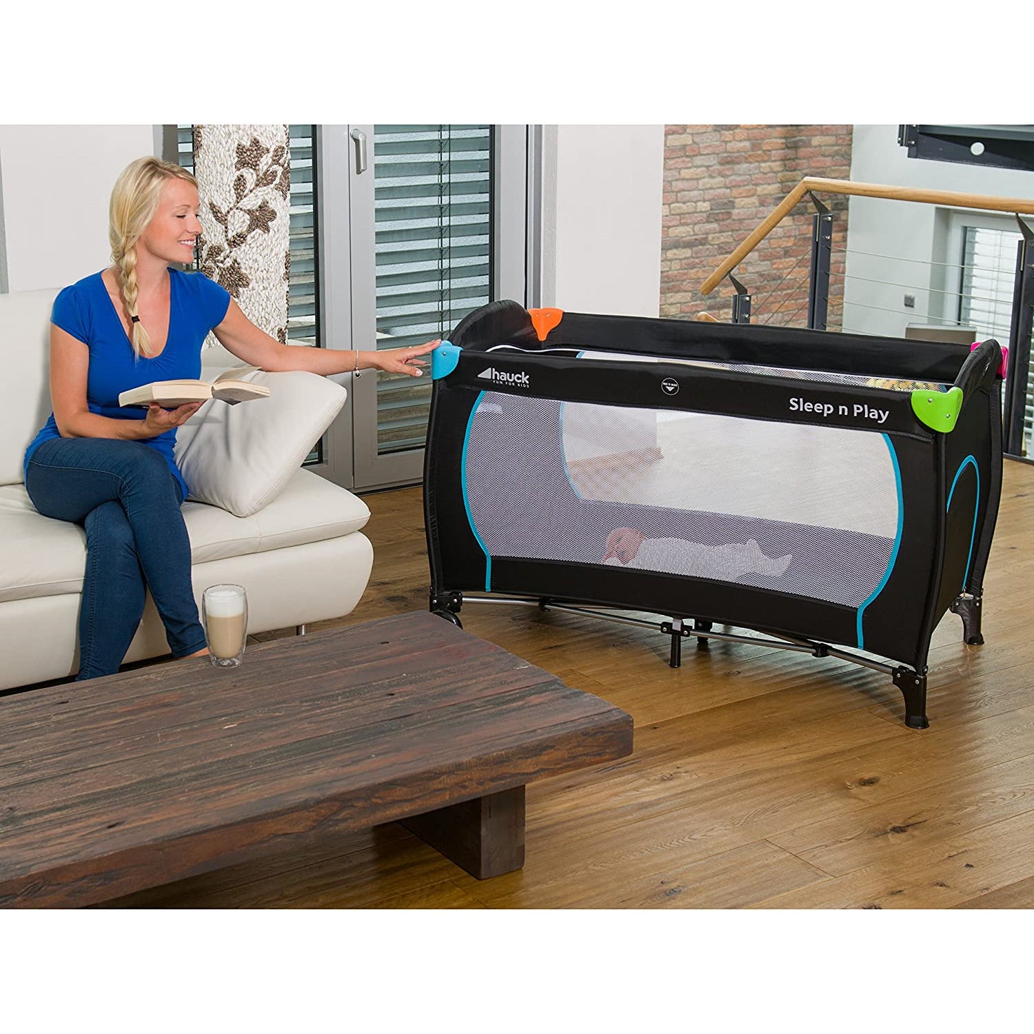 Hauck Sleep'N Play Go Plus Cot/Travel Bed Multicolor Black Age Newborn