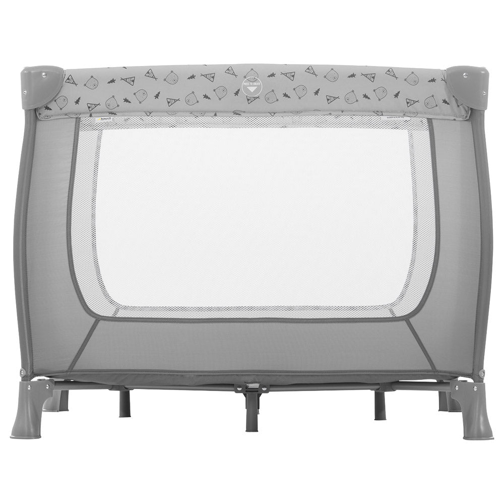 Hauck Sleep'n Play, Travel Cot(95cm*95cm) Nordic Grey Age-0-3 Months
