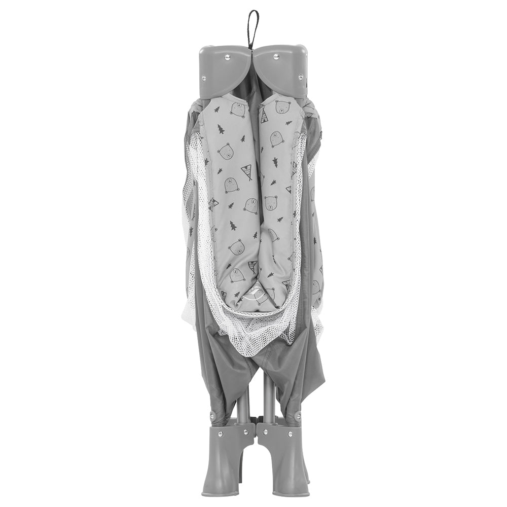 Hauck Sleep'n Play, Travel Cot(95cm*95cm) Nordic Grey Age-0-3 Months