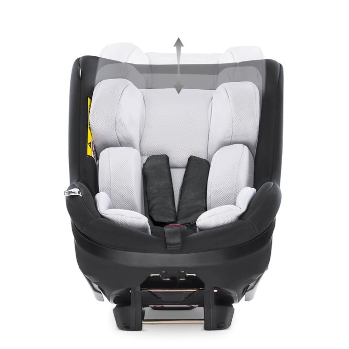 Hauck iPro Kids Car Seat Caviar Age Newborn upto 5 Years Body Size from 40 cm till 105 cm Peekaboo