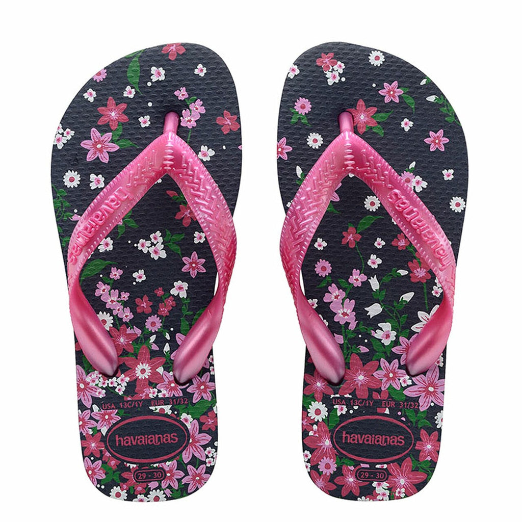 Havaianas Kids Flores Navy/Pink Size 27/28