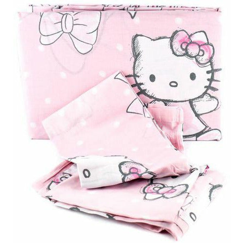 Hello Kitty Ribbon Double Duvet Cover Set