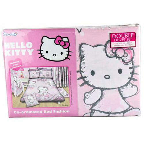 Hello Kitty Ribbon Double Duvet Cover Set