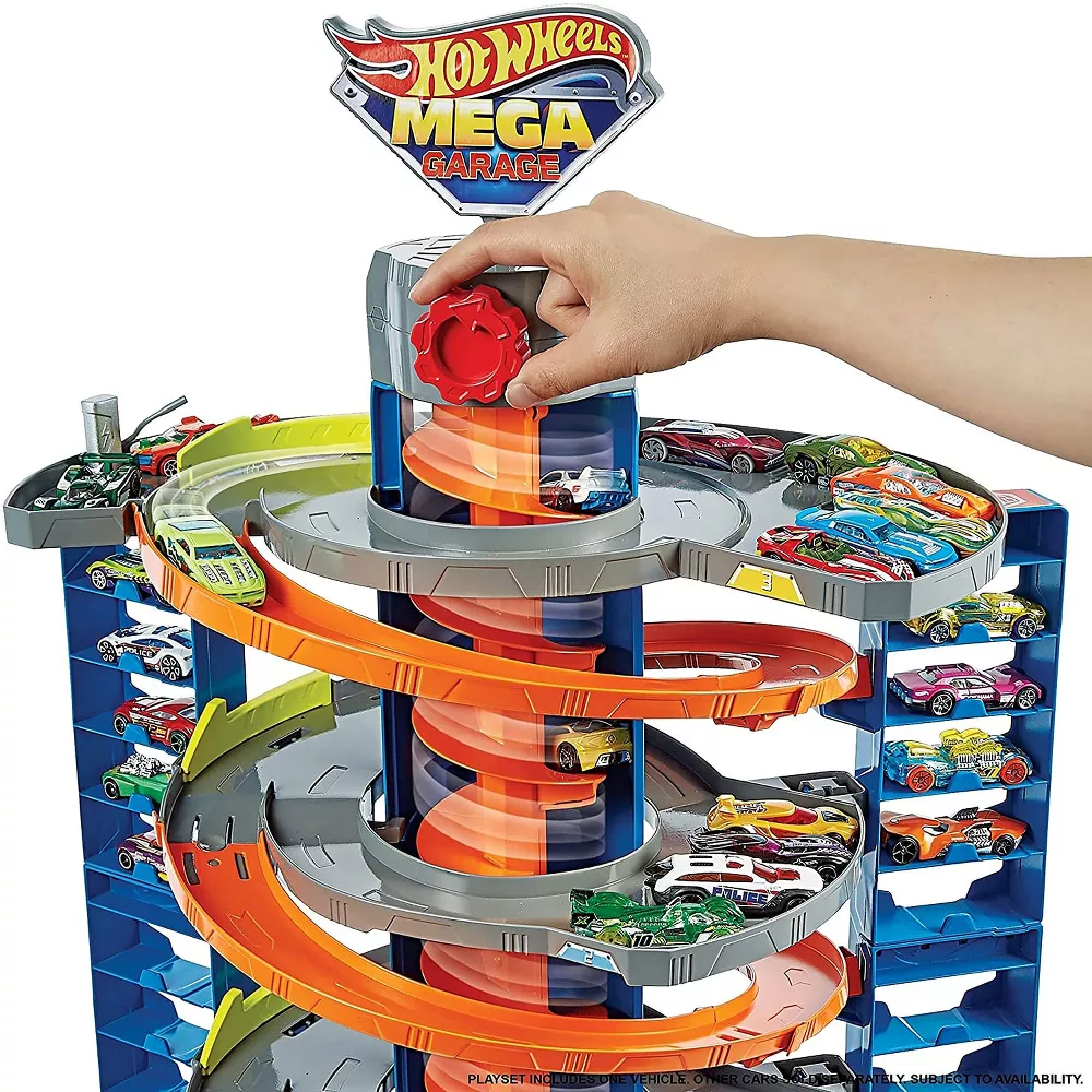 Hot Wheels City Downtown Car Park Playset, Gift for Kids Ages 4 to 8 