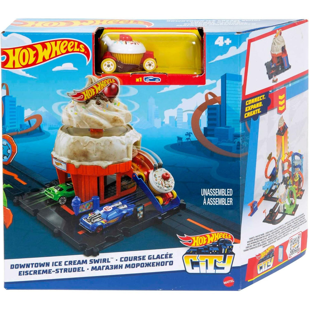 Hot Wheels City Themed Pack Hdr24 - Icecream Swirl Age- 4 Years & Above