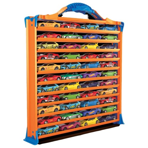 Hot Wheels Portable Track Container for 20 Cars Multicolor Age- 3 Years & Above