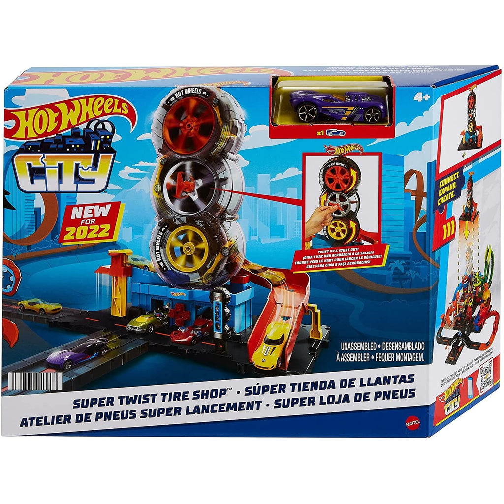 Hot Wheels Super Twist Tire Shop Playset Multicolor Age- 4 Years to 8 Years