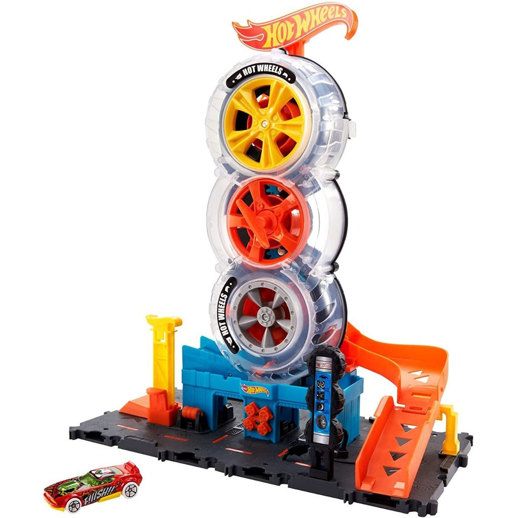 Hot Wheels Super Twist Tire Shop Playset Multicolor Age- 4 Years to 8 Years