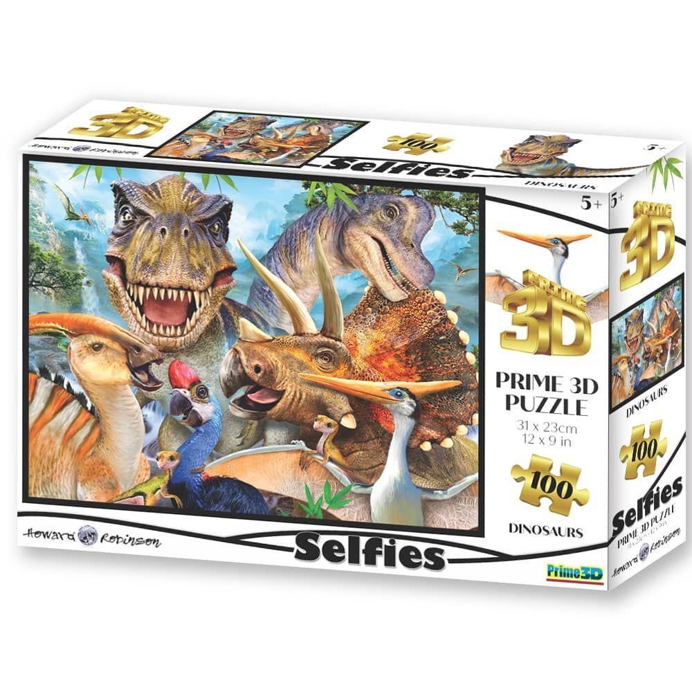 Howard Robinson Dinosaur Selfie 3D Puzzle 100 Pieces Age-5 Years & Above