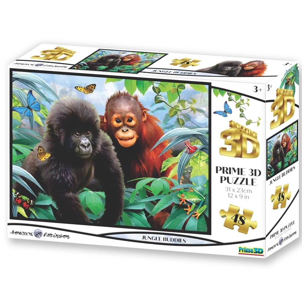 Howard Robinson Jungle Buddies 3D Puzzle 48 Pieces Age-4 Years & Above