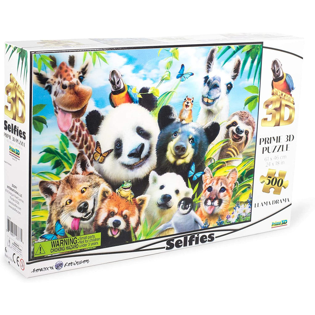 Howard Robinson Llama Drama Selfie 3D Puzzle 500 Pieces Age-6 Years & Above