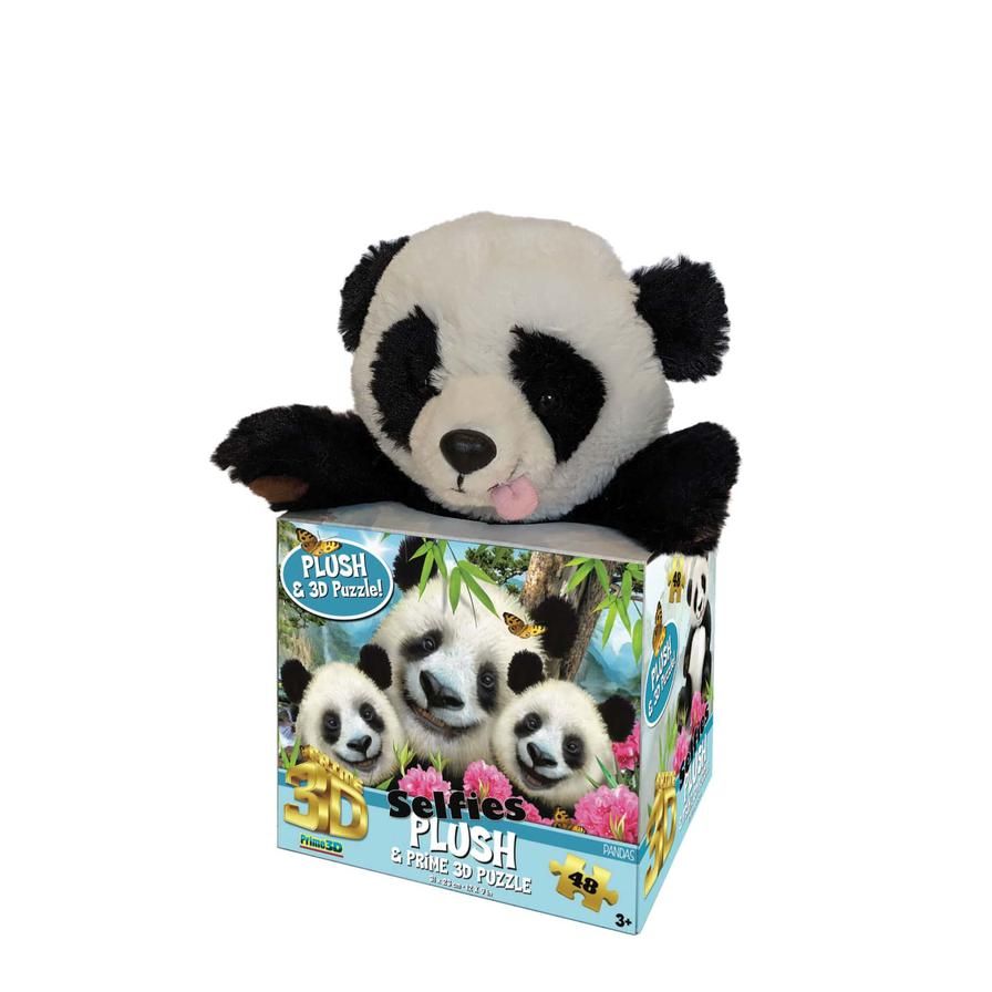 Howard Robinson Panda Selfie 3D Puzzle With Plush 48 Pieces Age-3 Years & Above