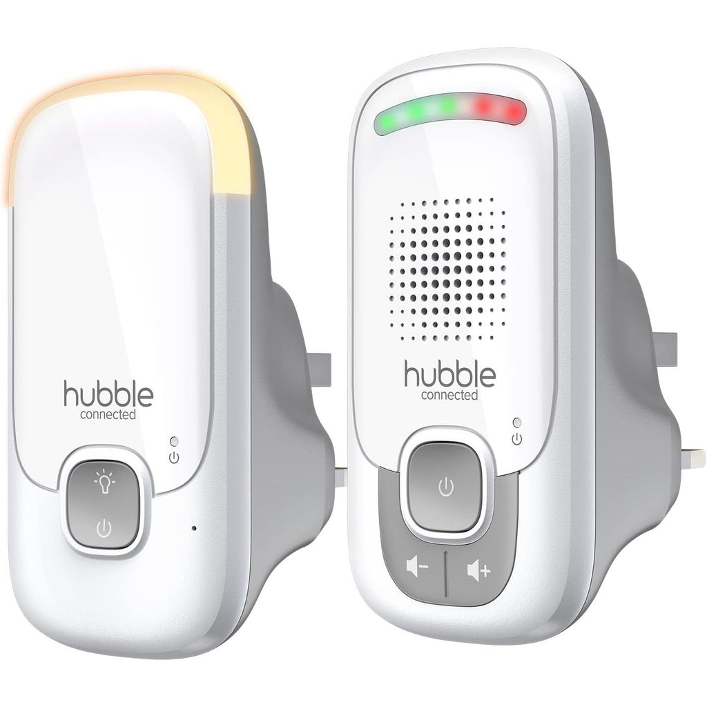 Hubble   Connected Listen Glow Audio Baby Monitor White Age Newborn & Above