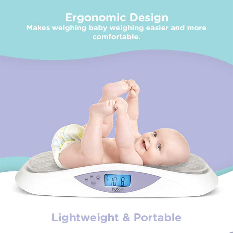 Hubble Grow Smart Baby Scale with Bluetooth White Age Newborn & Above